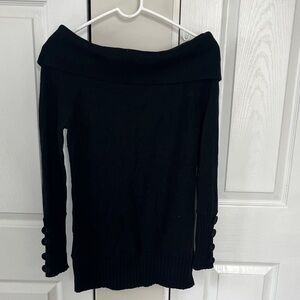 The Limited Black Off-Shoulder Sweater